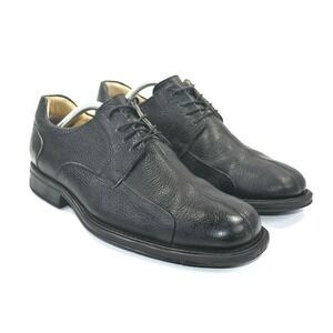 Belvedere Baybridge Men's Black Oxfords Dress‎ Shoes Split Toe Leather Size 11 D